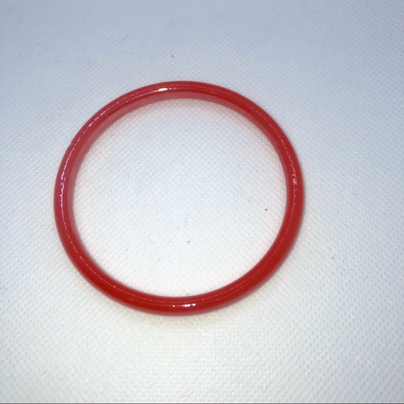 Rebecca Elizabeth Jewelry - Burnt Orange Glass Bangle Bracelet Rebecca Elizabeth Jewelry - Burnt Orange Glass Bangle Bracelet